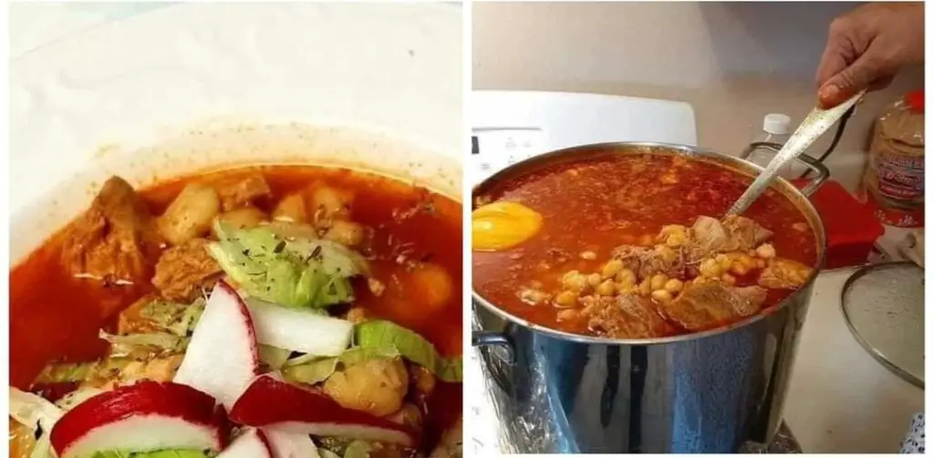 Pozole di maiale rosso