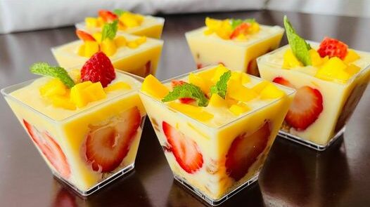 Dessert al mango in 5 minuti, molto meglio del gelato!