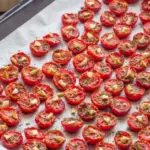 Pomodori ciliegini canditi al forno