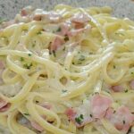 Spaghetti alla carbonara di salmone