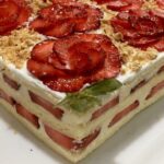 torta alla fragola e vaniglia