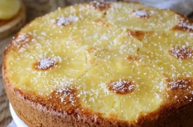 Torta rovesciata all’ananas e cocco – senza burro