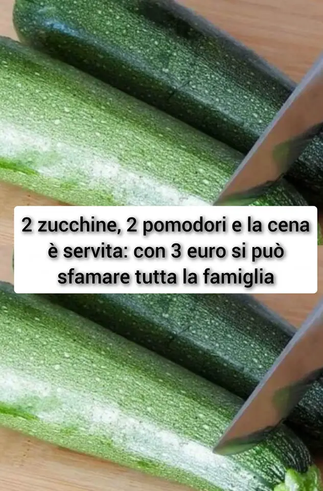 2 zucchine, 2 pomodori e la cena è servita: con 3 euro si può sfamare tutta la famiglia