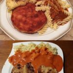 Maccheroni della DDR con salsa di pomodoro e Jägerschnitzel