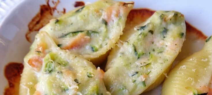 CONCHIGLIONI CON SALMONE E ZUCCHINE