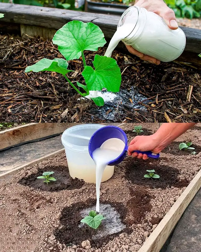 6 effetti impressionanti del latte in giardino