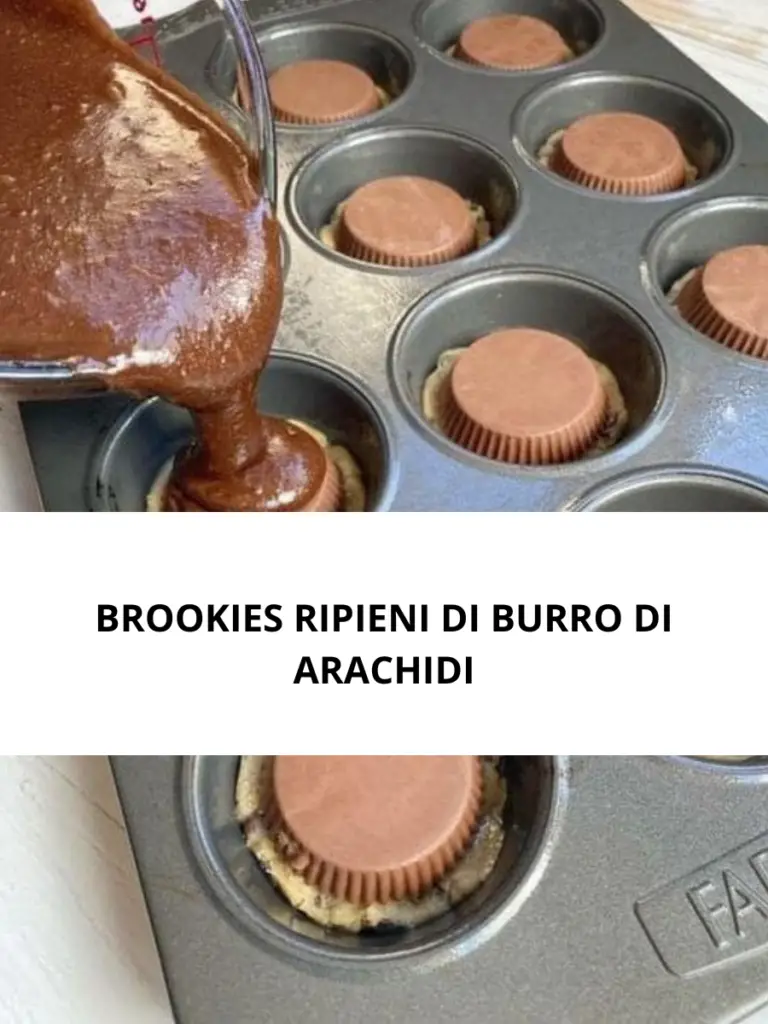 BROOKIES RIPIENI DI BURRO DI ARACHIDI