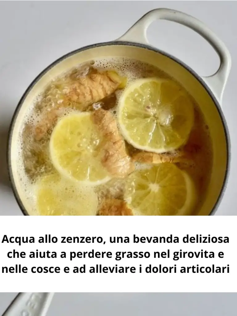 L’acqua allo zenzero, una bevanda deliziosa che aiuta a perdere il grasso nel girovita e nelle cosce e ad alleviare i dolori articolari.