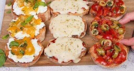 Deliziose bruschette: 3 versioni per un antipasto goloso e colorato