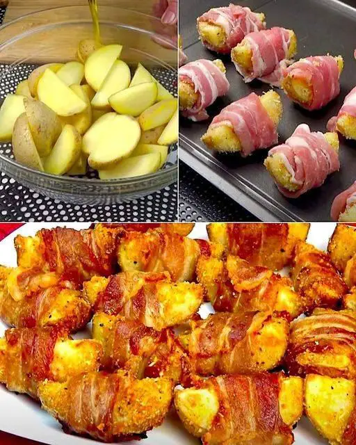 Patate arrotolate con bacon: il piatto originale e gustoso