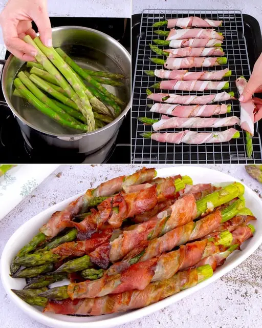 Asparagi avvolti nella pancetta: questo li rende ancora più deliziosi! Questa ricetta non diventa mai noiosa