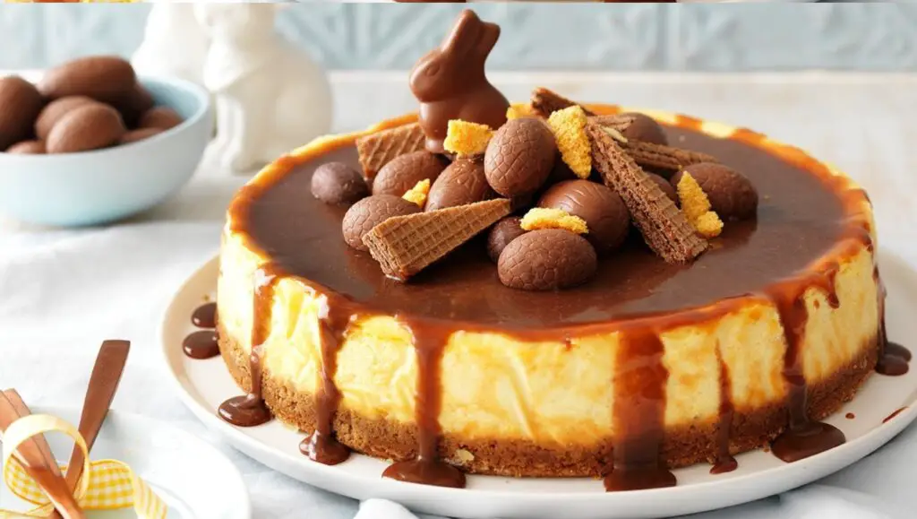 Cheesecake al cioccolato e caramello