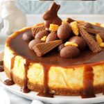 Cheesecake al cioccolato e caramello