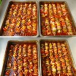 Fantastici shashlik con salsa shashlik fatta in casa