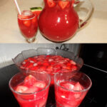 Punch alla fragola con melone, senza alcool