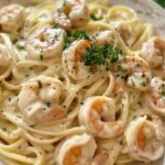 Alfredo Pasta Con Gamberi