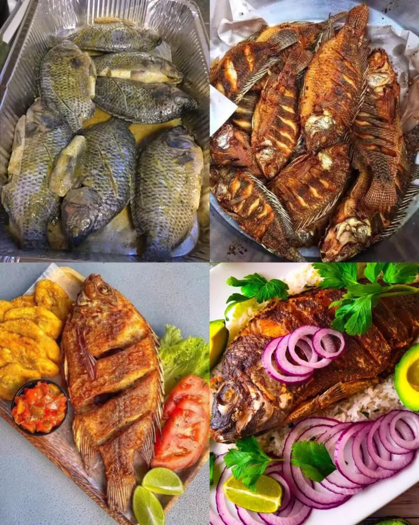 Mojarras con aglio Mojo🐠😋😋