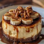 Cheesecake alle banane, caramello e noci