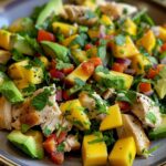 Insalata di pollo, mango e avocado 🥑🥭