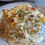 Lasagne di pollo cremose con salsa bianca