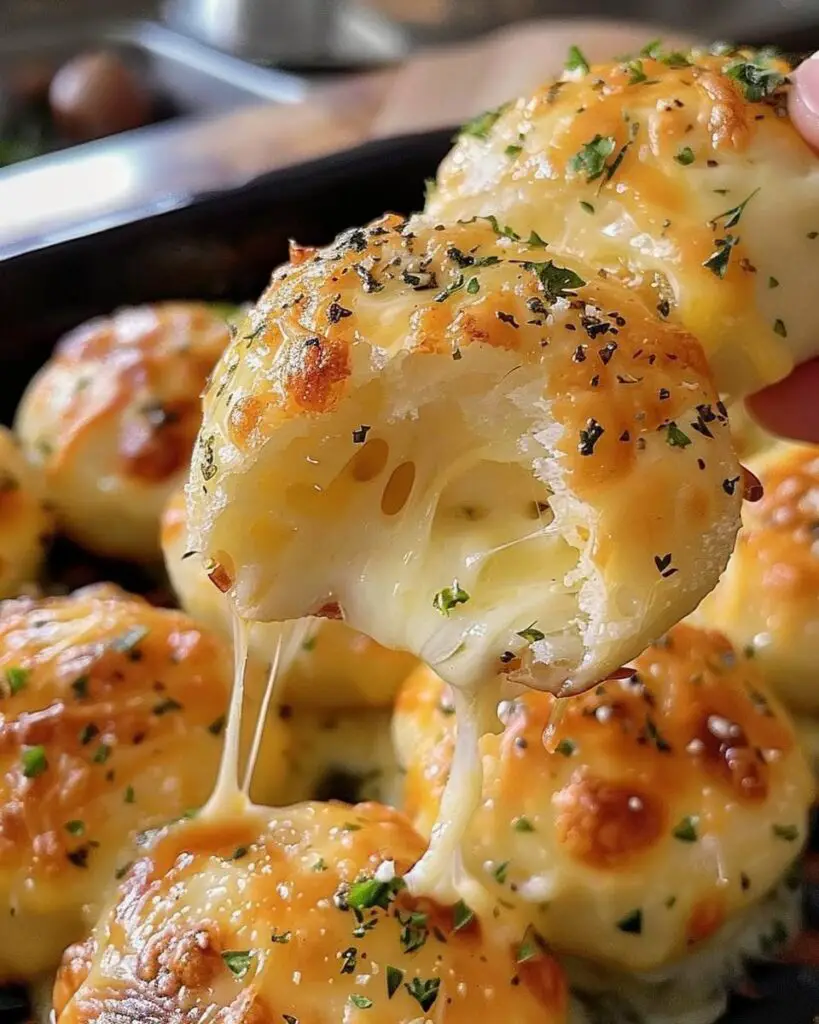 Bombe facili al formaggio e aglio