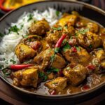 Curry piccante di pollo giamaicano