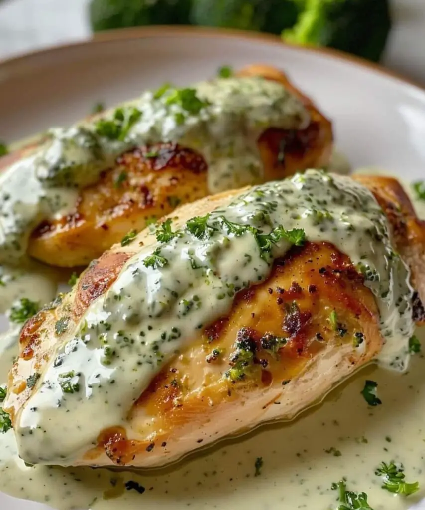 Pollo Con Salsa Di Broccoli