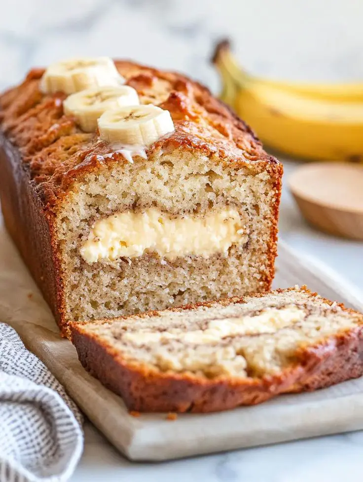 Pane alla Banana con Crema al Formaggio