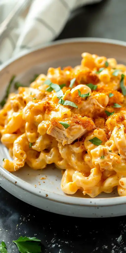 Mac ‘n’ Cheese con Pollo alla Buffalo