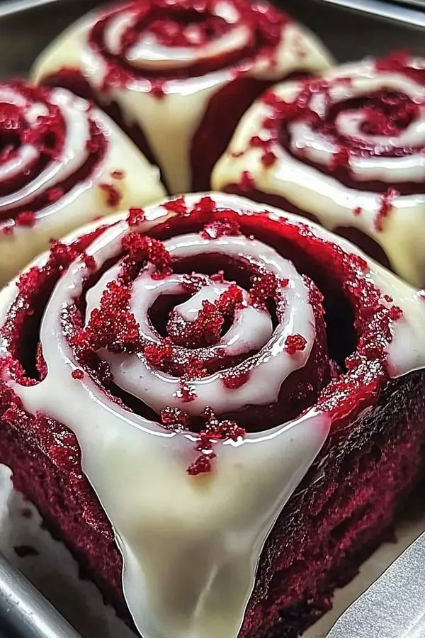 Red Velvet Cinnamon Rolls