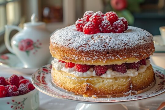 Torta di lamponi e acqua di rose: Una delizia floreale e fruttata