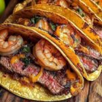 🌮🥩 Tacos di bistecca e gamberi alla maniera di strada 🥩🌮