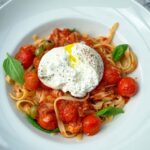 Pasta di burrata con pomodori