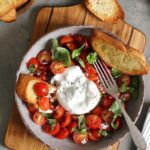 Pomodori arrostiti con burrata