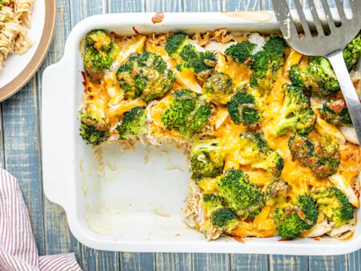 Sformato di pollo e broccoli