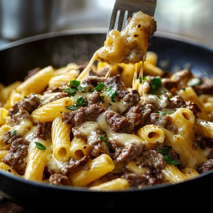 Pasta Philly Cheesesteak