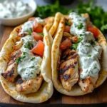 Gyros di pollo greco con tzatziki fatto in casa 🍽️