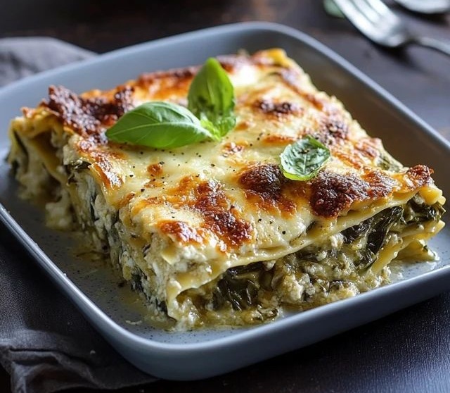 Ricetta: Lasagne vegetariane agli spinaci e ai funghi 🥬🍄