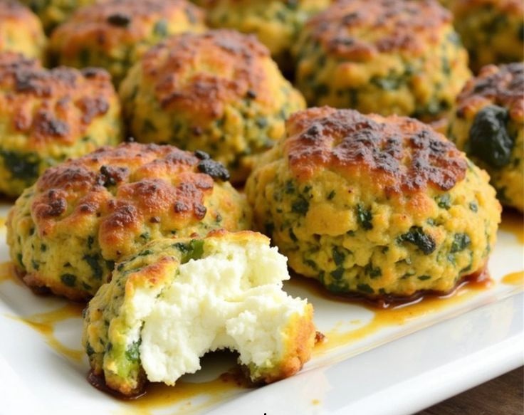 🧀 Polpette croccanti di zucchine e feta al forno 🧀