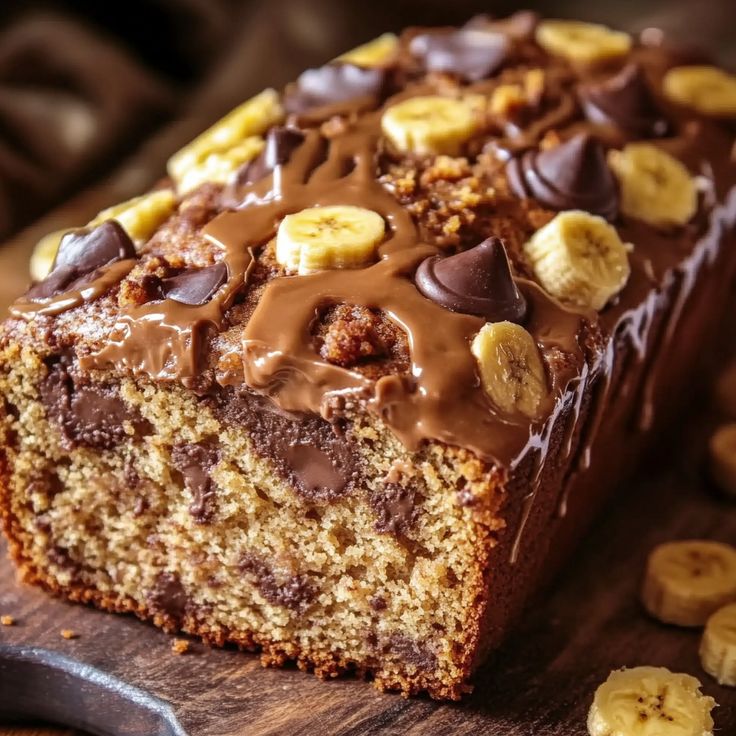 🍌🥜 Banana bread al burro di arachidi di Reese 🍫✨