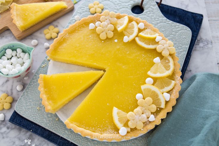 Crostata allo yogurt al limone con 300 g di quark e 650 g di yogurt