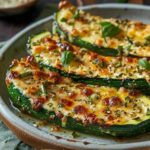 Bistecche di zucchine all’aglio al formaggio