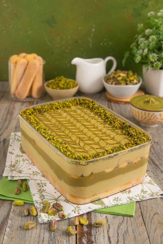 Torta alla crema di pistacchio