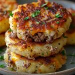 Frittelle di patate ripiene con un tocco di formaggio