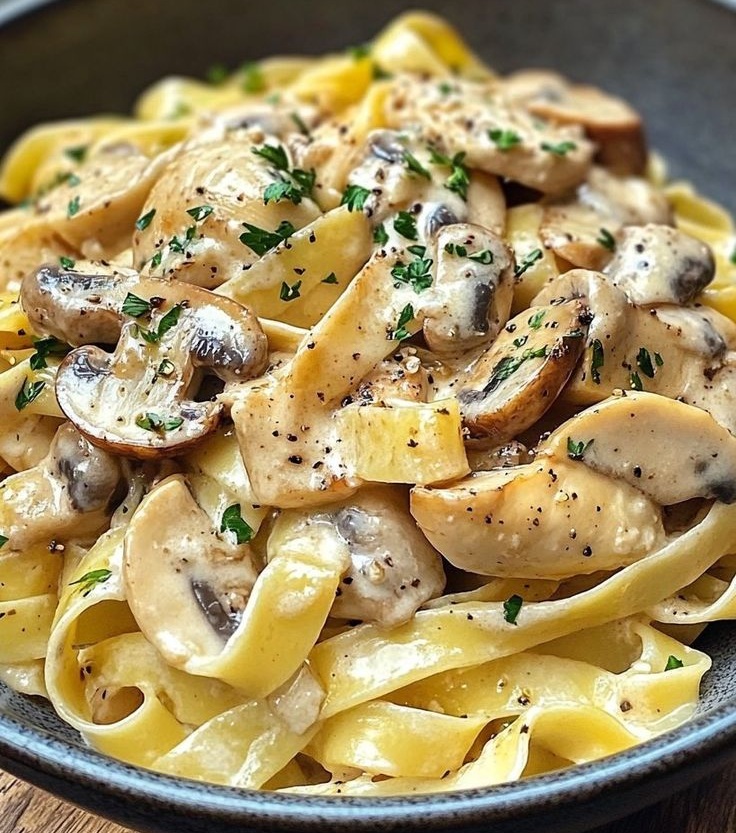 Spaghetti ai funghi in padella cotti in 30 minuti