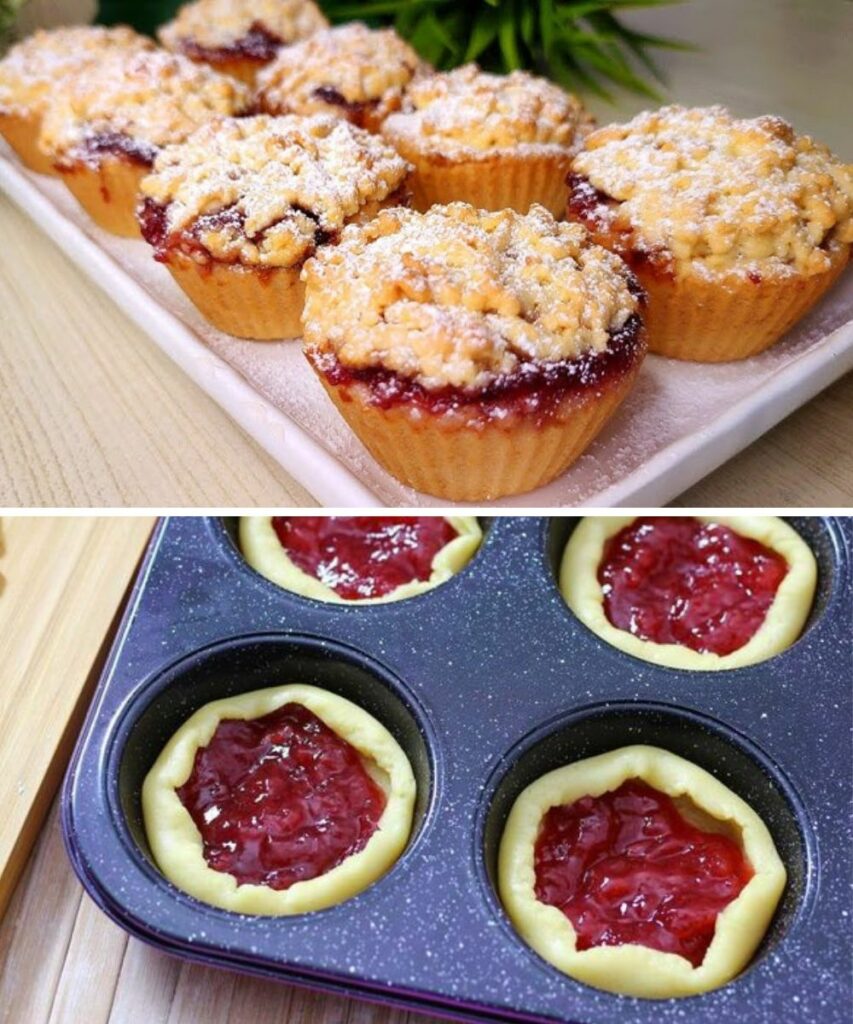 Biscotti con marmellata di fragole 🍓✨