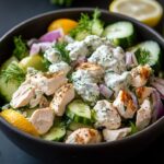 Insalata greca di gallo con 200 g di tzatziki