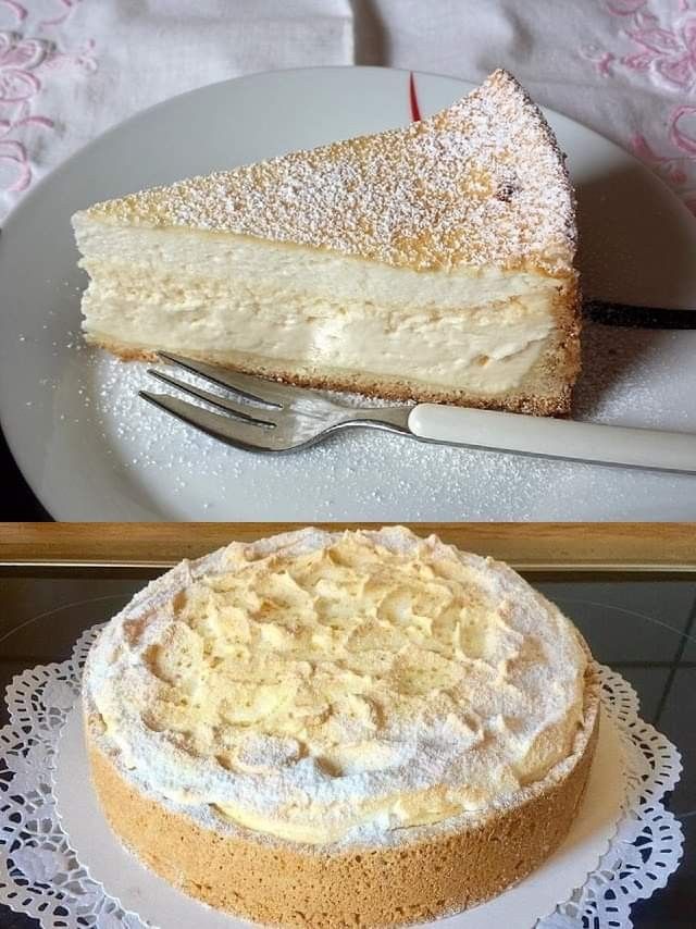 Torta a goccia con 750 g di quark e 1 bustina di crema pasticcera in polvere