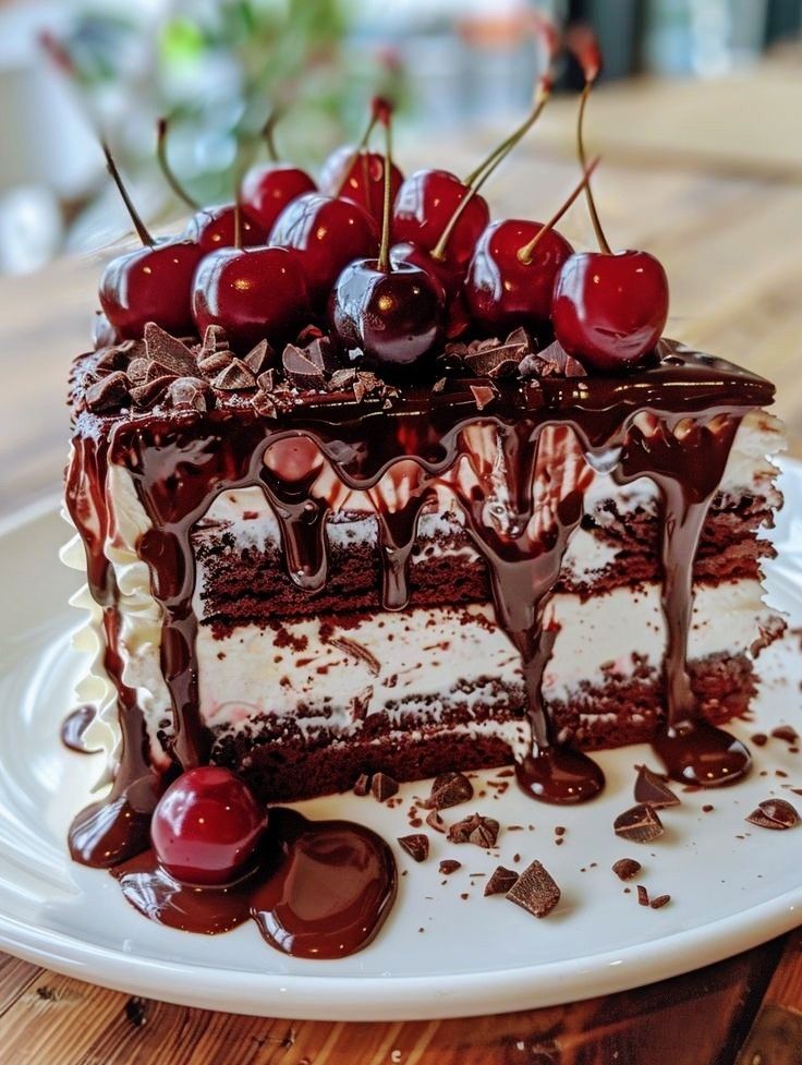 Torta al cioccolato e ciliegie 🍫🍒