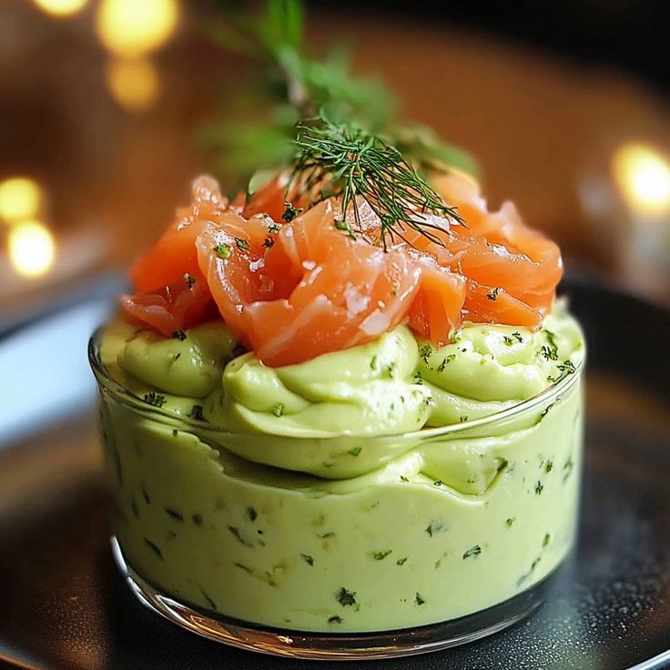 Mousse con avocado e salmone affumicato 🥑🐟